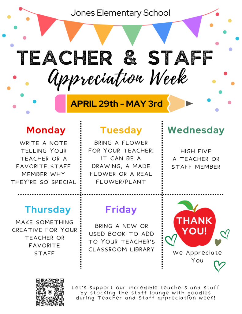 Teacher and Staff Appreciation Week!
